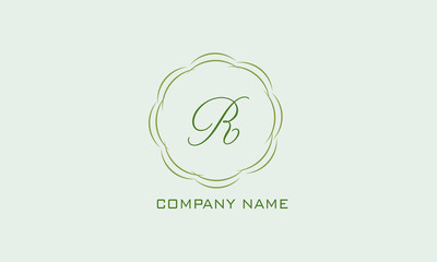 Magnificent brand with calligraphy letter. Branding styles of classic style. Vector illustration.