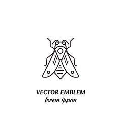 Honey Bee line icon isolated on white background