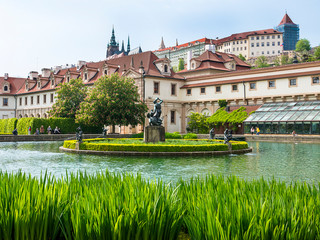 The Senate Gardens in the city of Prague in the Czech Republic