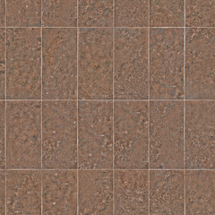 Tiles are made in brown colors with textured surface for the bathroom
