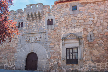 Fototapeta na wymiar Palacio de los Davila or Palacio de los Abrantes, Avila, Spain, main view of Palace