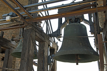 Bells in the Bell Tower, St John the Baptist's Cathedral, Turin, Italy