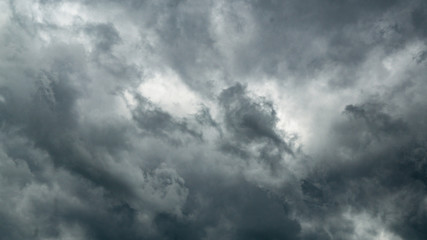 Stormy gray sky background grey clouds, graphic background