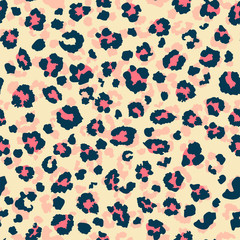 Leopard pattern design. vector seamless background