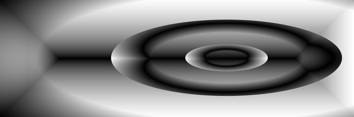 Digital Art, panoramic abstract three-dimensional objects with soft lighting, Germany