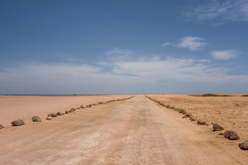 desert landscape in Egypt. Sinai Peninsula.