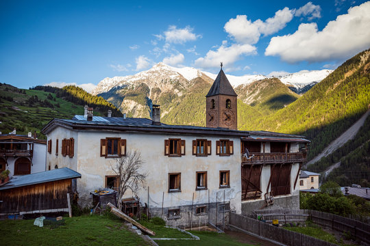 Ramosch Switzerland Mountains Landscape