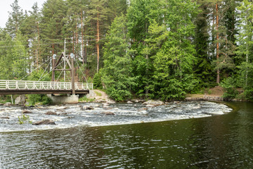 Dam on the river Jokelanjoki, Kouvola, Finland