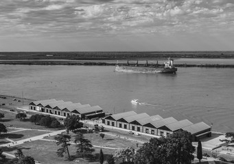 Carguero Galpones Blanco y Negro