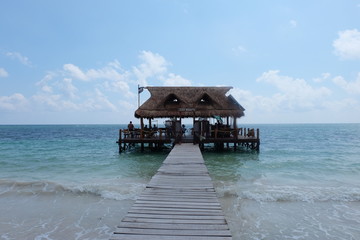 Bar in middle of the ocean