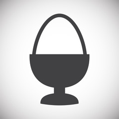 Obraz premium Egg related icon on background for graphic and web design. Simple illustration. Internet concept symbol for website button or mobile app.