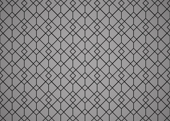 Naklejka premium The geometric pattern with lines. Seamless vector background. Black texture. Graphic modern pattern. Simple lattice graphic design