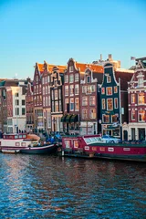 View of the canals  in Amsterdam. Netherlands..