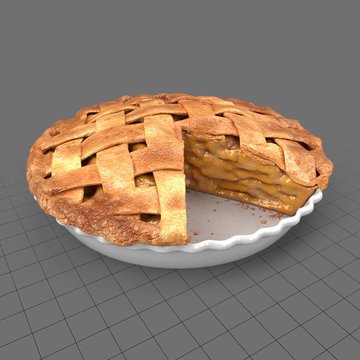 Baked apple pie 2