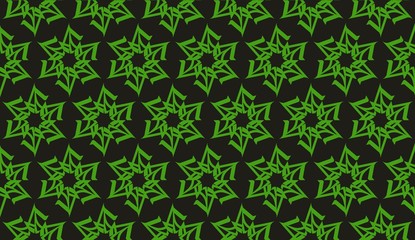 Obraz premium Modern elegant background Triangles, lines.. For your design. Vector seamless pattern in geometric style. Dark Green color.