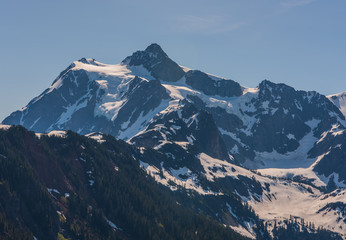 Mid-June Western Landscape of Mount Shuksan taken from Artist Point