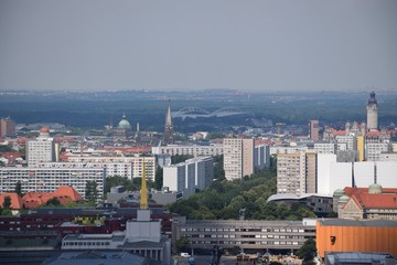 Obraz premium Blick über Leipzig