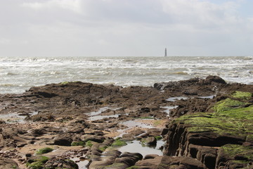phare des Barges le soir depuis Sauveterre