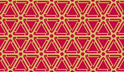 Curved line in triangles style. Vector illustration. CFor interior wallpaper, smart design, fashion print.