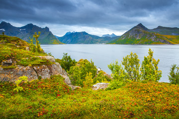 Naklejka na ściany i meble Picturesque Norway landscape