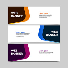abstract vector banners.modern template design for web