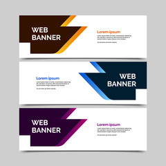abstract vector banners.modern template design for web
