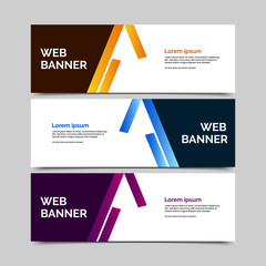 abstract vector banners.modern template design for web