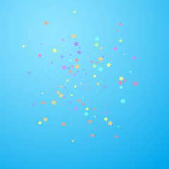 Festive confetti. Celebration stars. Colorful star