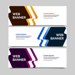 abstract vector banners.modern template design for web
