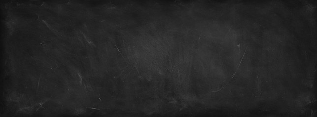 Blackboard or chalkboard wide banner background