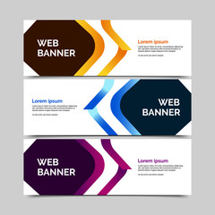 abstract vector banners.modern template design for web