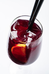 summer cocktail isolated on the white
