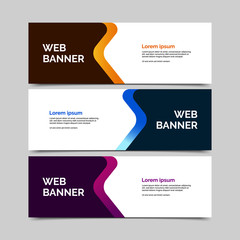 abstract vector banners.modern template design for web