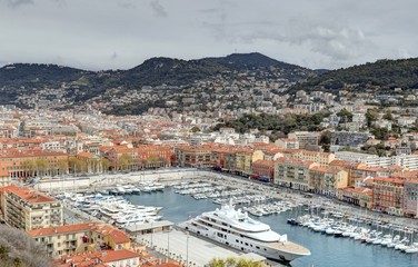 Nice, alpes -maritimes ville et port de plaisance