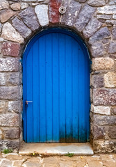 Fototapeta na wymiar Greek-style door