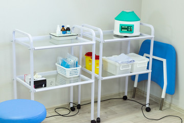 medicine table. medical equipment.doctor's office. medical Center. medical checkup