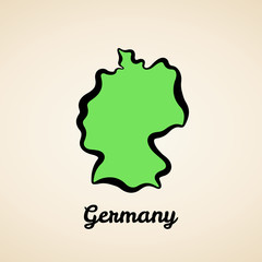 Germany - Outline Map