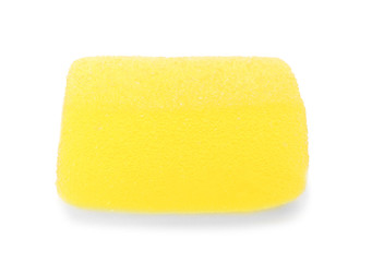 Bright delicious jelly candy on white background
