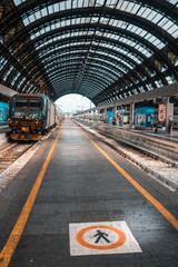 Fototapeta na wymiar Milano Centrale Station Gare