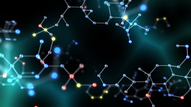 Molecular structure abstract background