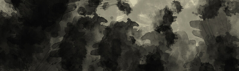 abstract dark painted background with vintage watercolor faded effect