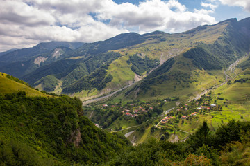 A small village in Caucasus mountains, Georgia