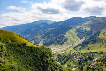 A small village in Caucasus mountains, Georgia