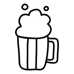 beer jar drink isolated icon