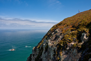 Fototapeta na wymiar rocks of Cabo da roca, Portugal