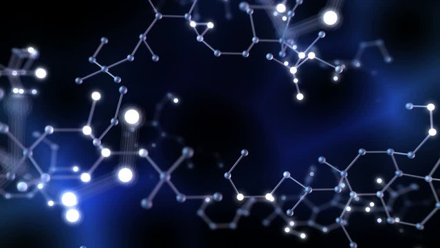 Molecular structure abstract background