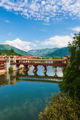 The town of Bassano del Grappa in Italy