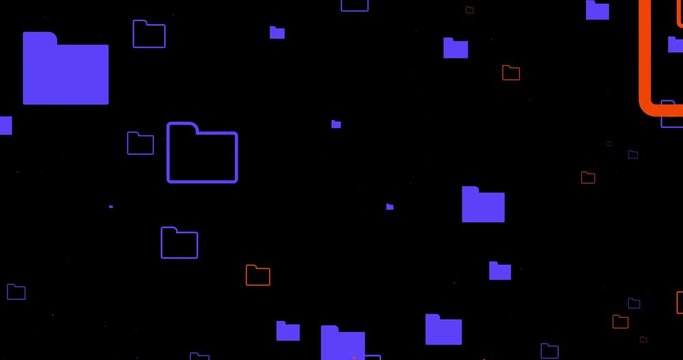 Digital binary data, matrix streaming code background. 3d render