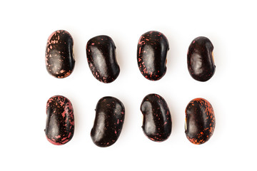 Kidney beans isolated on white background. Close-up.