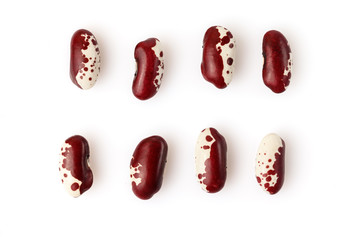 Kidney beans isolated on white background. Close-up.